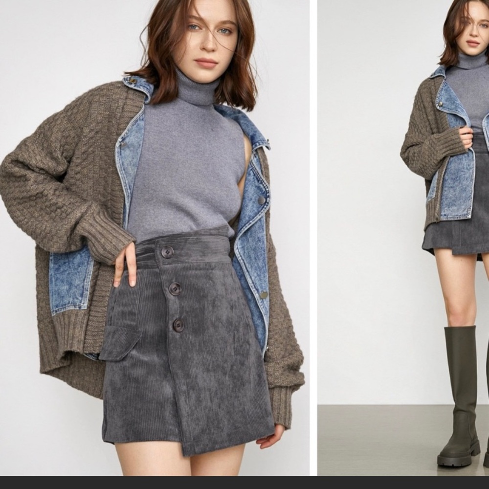 Knit Denim Jacket